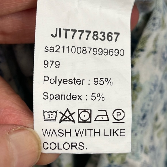 Cottagecore Floral Ruched Top Ditzy Print Puff Sleeve Large Square Neckline - Picture 13 of 15